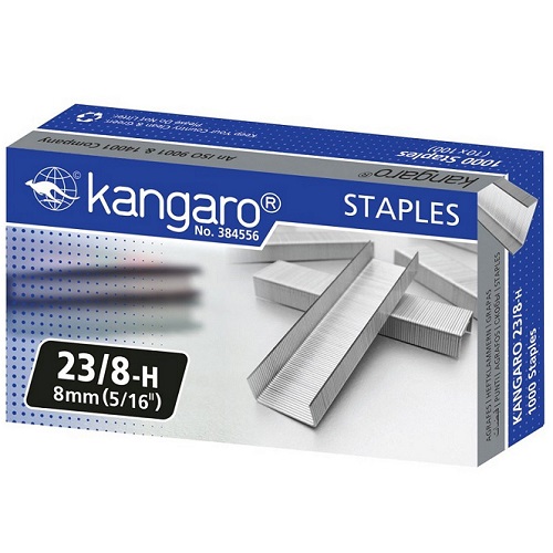 Kangaro Stapler Pins, No.23/8-H (1000 staples)